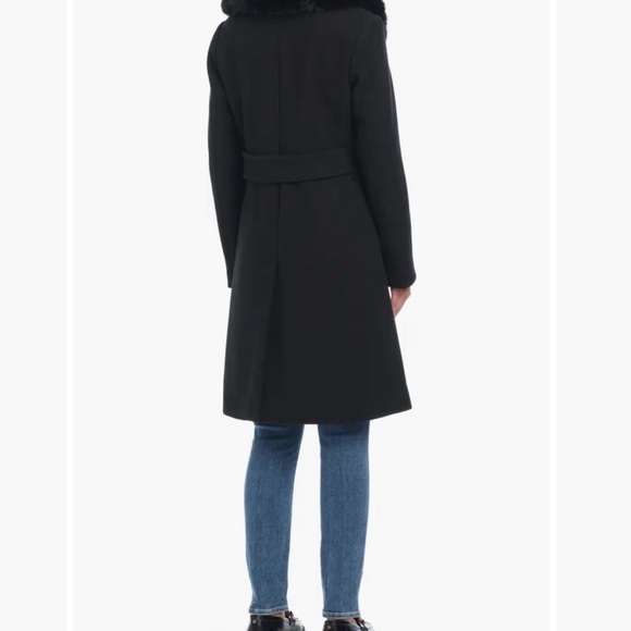 Kate Spade New York Wool blend coat with removable faux fur collar - Picture 4 of 10